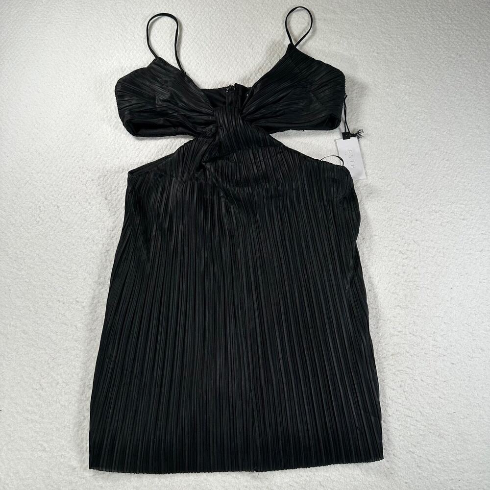 ASTR The Label Mini Dress Cut Out Spaghetti Strap New Women's Large Black